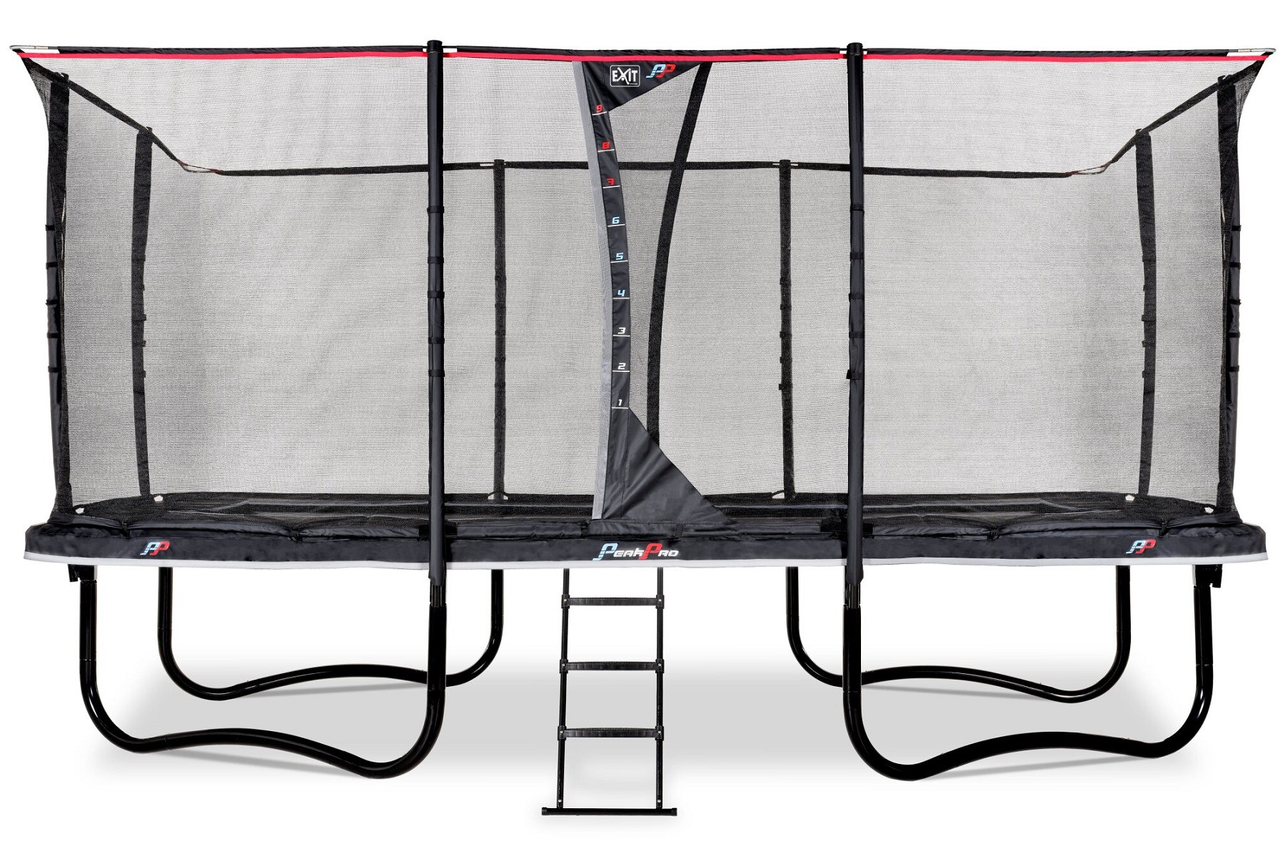 EXIT PeakPro Trampoline met Veiligheidsnet -  458 x 275 cm - Zwart