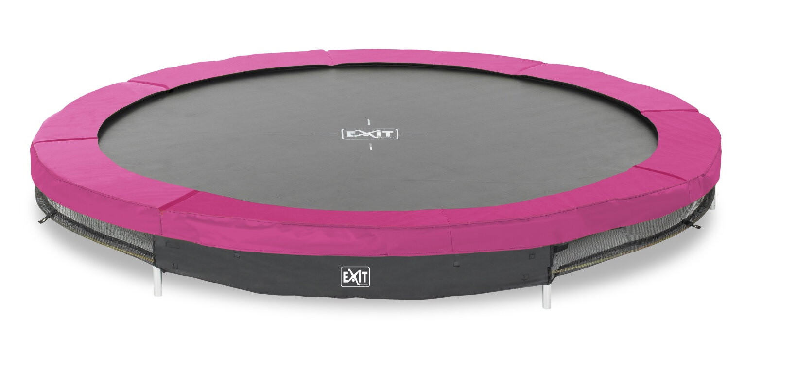 EXIT Trampoline Beschermrand - Silhouette - 305 cm - Roze - Geschikt voor Inground