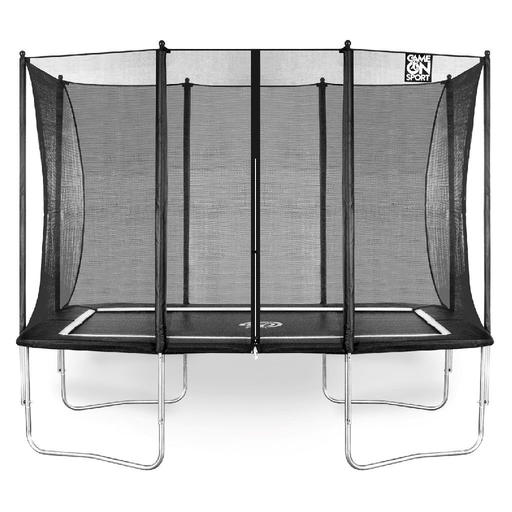 Game on Sport Jumpline Trampoline met Veiligheidsnet 213 x 335 cm (7x11ft) - Zwart