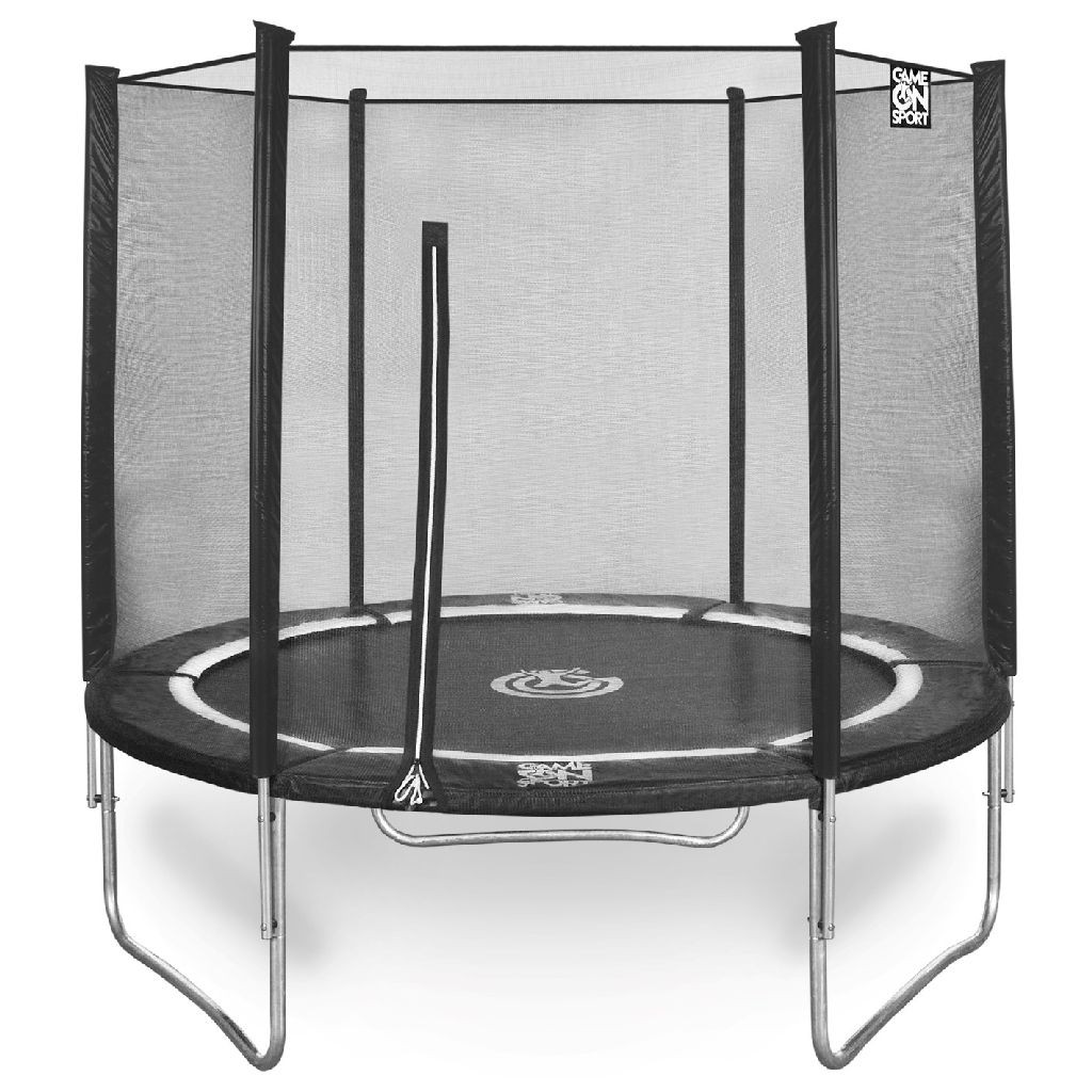 Game on Sport Jumpline Trampoline met Veiligheidsnet 305 cm (10ft) - Zwart 