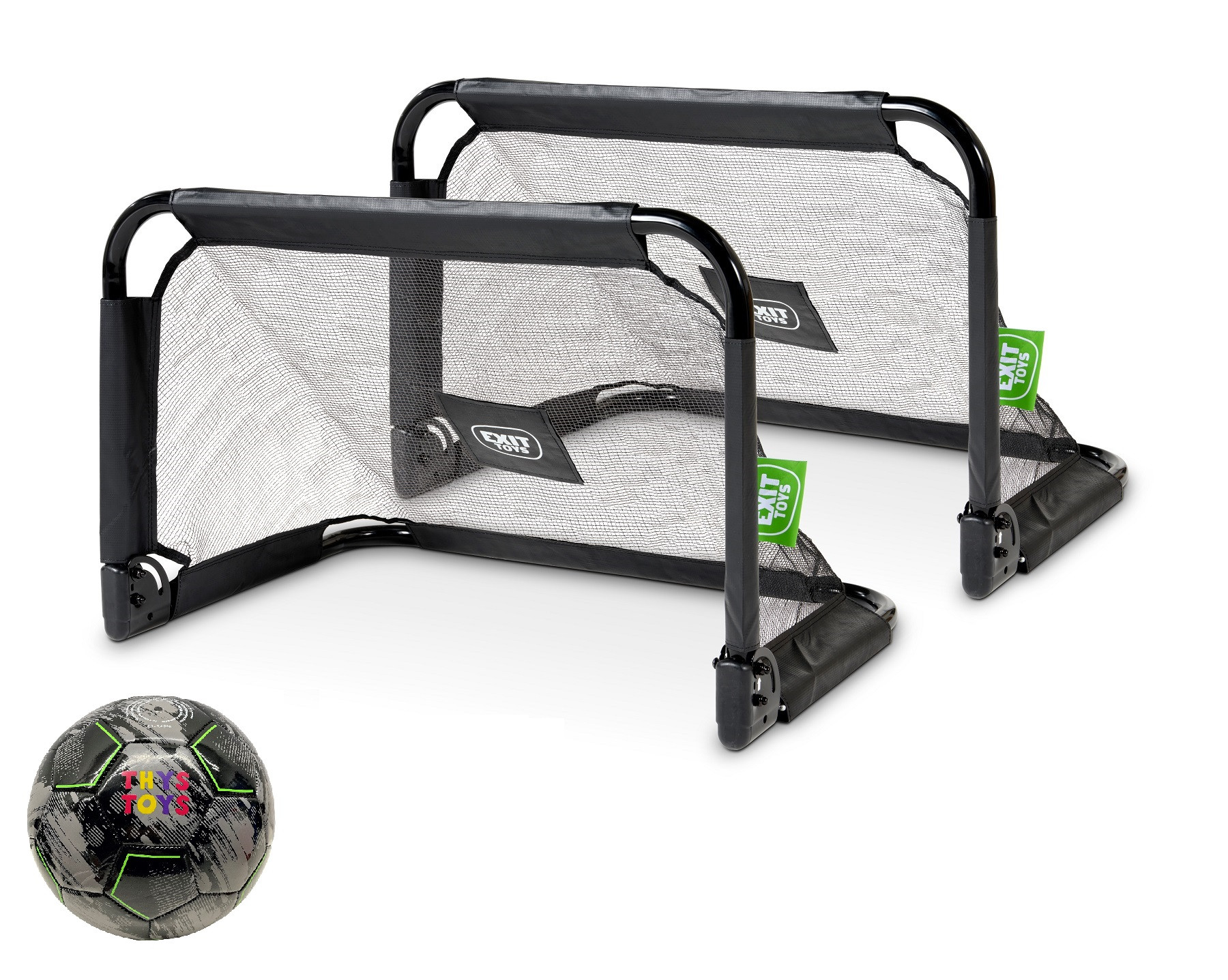 EXIT Pico Voetbaldoel Goal - Set van 2 stuks - 90 x 60 x 60 cm met Voetbal