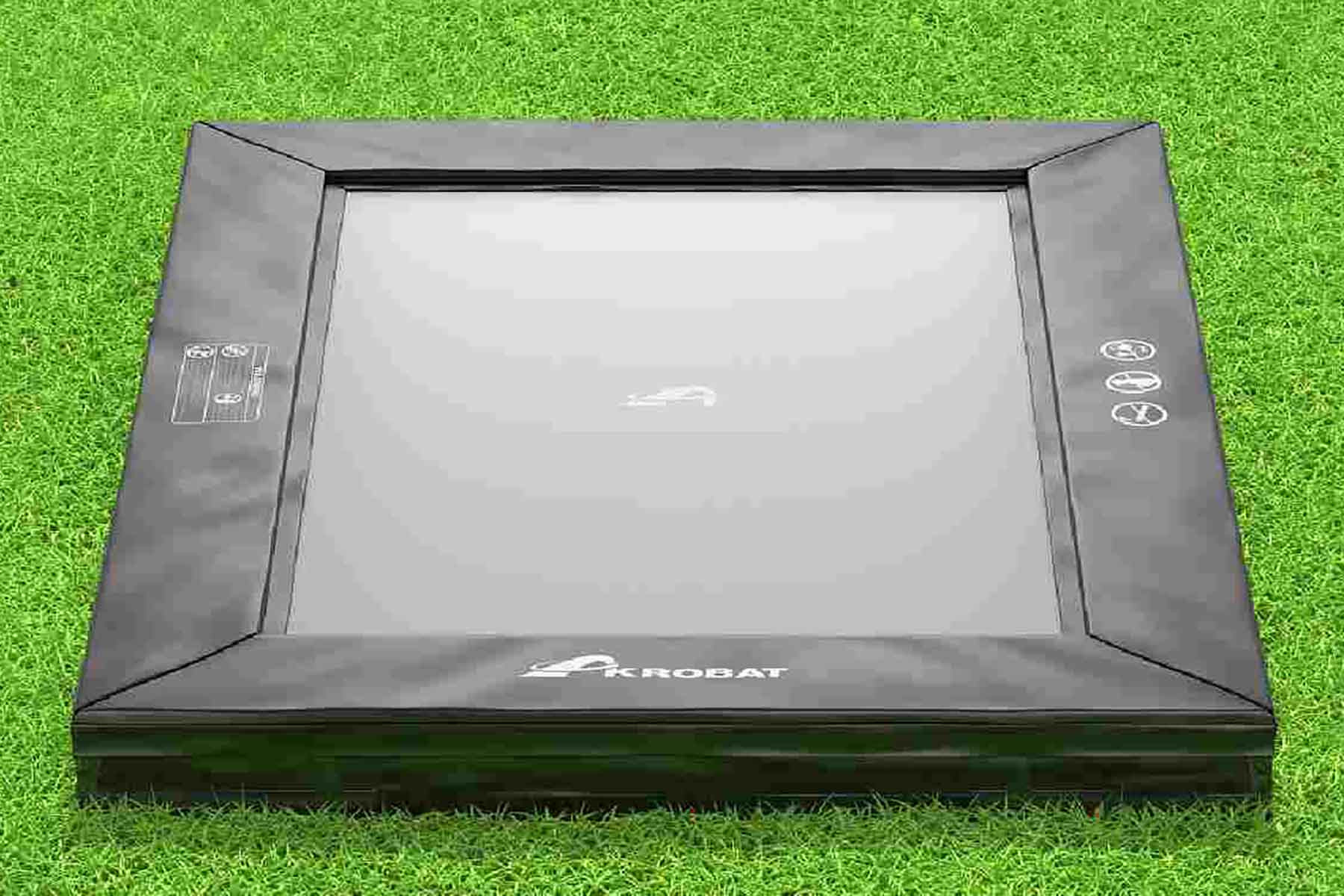 Akrobat Trampoline Primus Inground - 335 x 244 cm - Rechthoek - Zwart