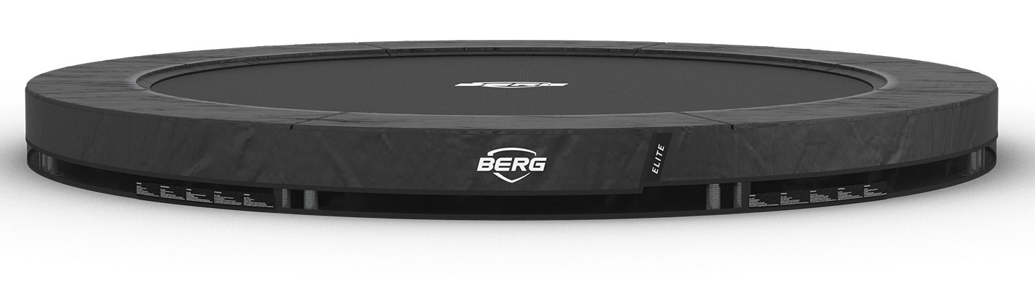 BERG Trampoline Elite - InGround - 330 cm - Antraciet Grijs - Airflow PRO - Twinspring