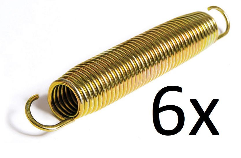 SPRING Trampoline Veren - 14 cm - 6 stuks - Goud