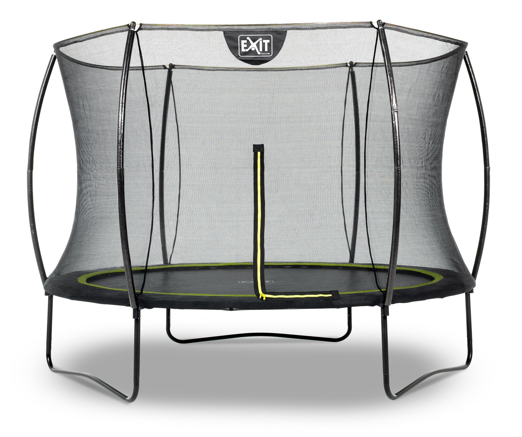 EXIT Trampoline Silhouette met Veiligheidsnet - 244 cm - Zwart
