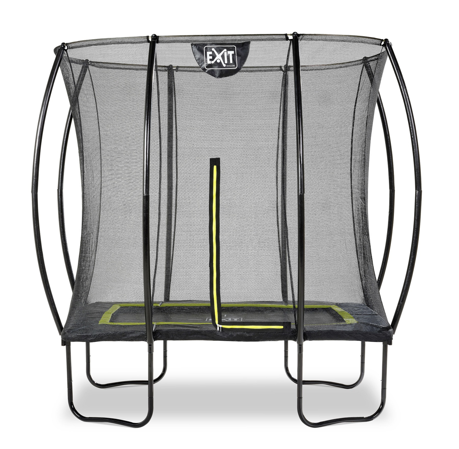 EXIT Trampoline Silhouette met Veiligheidsnet - 214 x 153 cm - Zwart