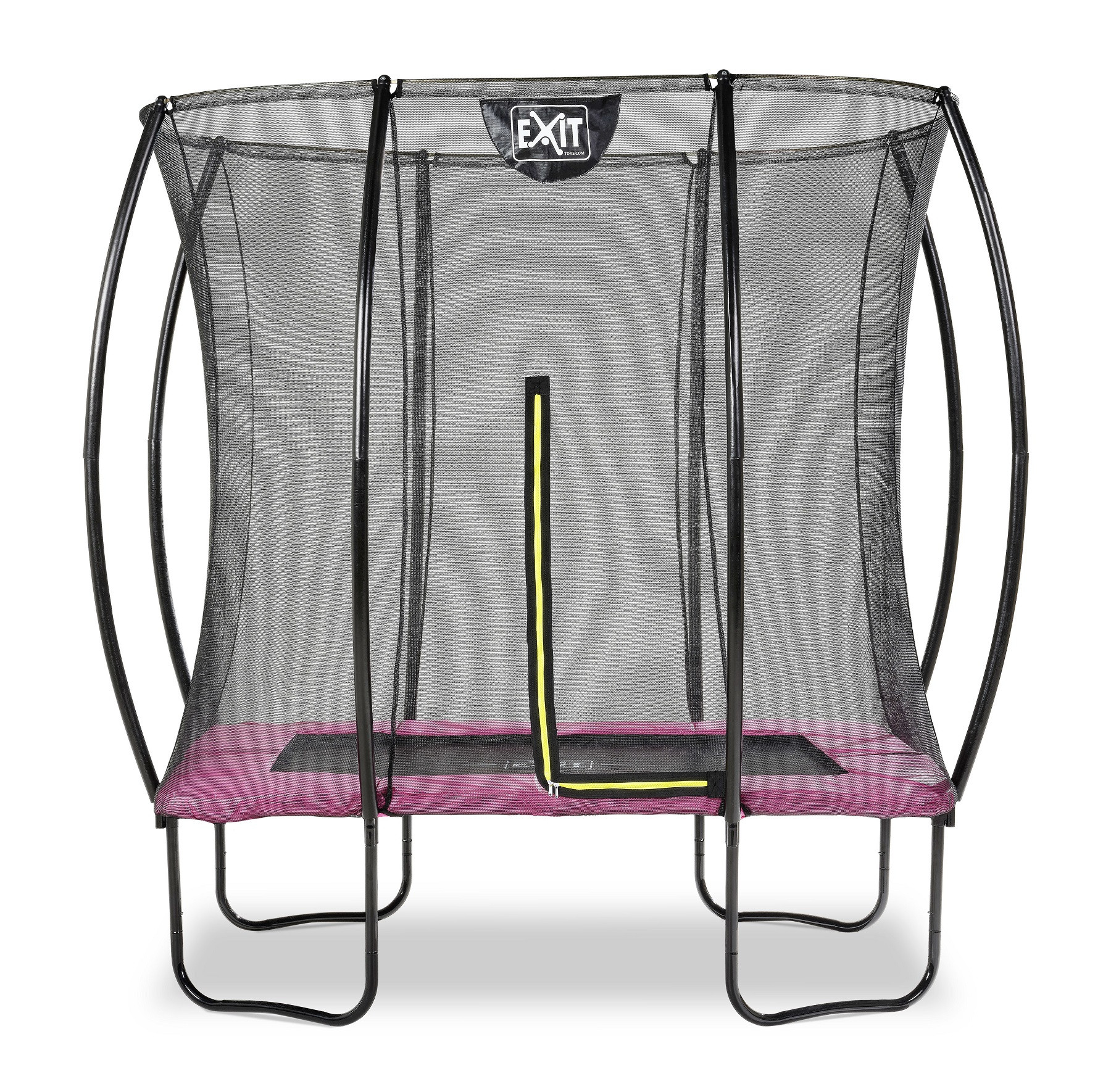 EXIT Trampoline Silhouette met Veiligheidsnet - 214 x 153 cm - Roze