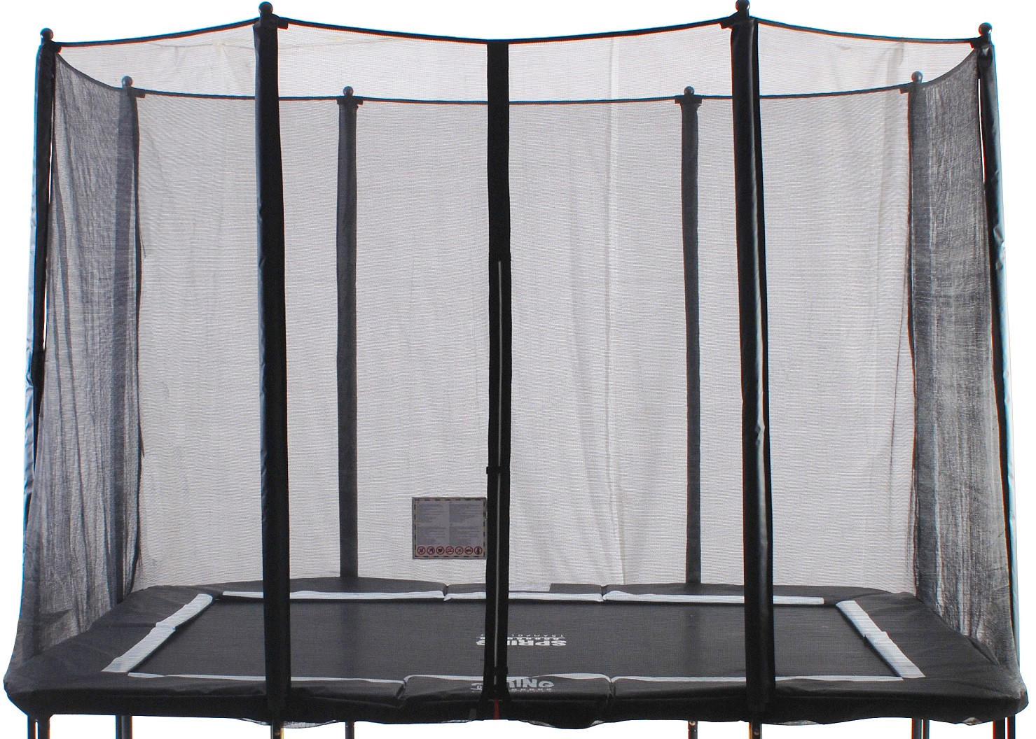 SPRING Veiligheidsnet - Los vangnet - 300 cm x 245 cm (10x8ft) - Zwart